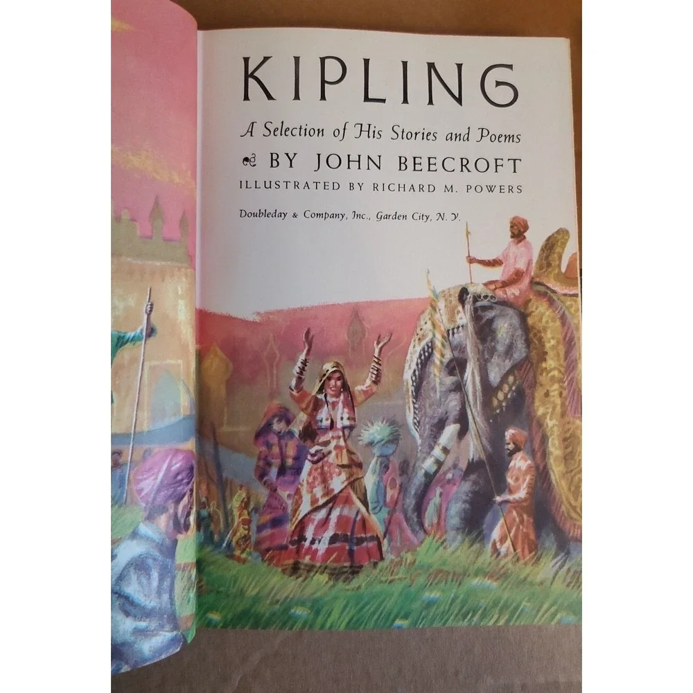 Kipling A Selection of His Stories and Poems 2 Vol Set John Beecroft 1956